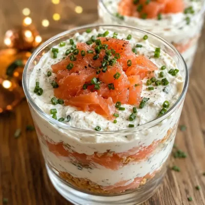 Tiramisu Salé au Saumon Fumé : Élégance en Verrines