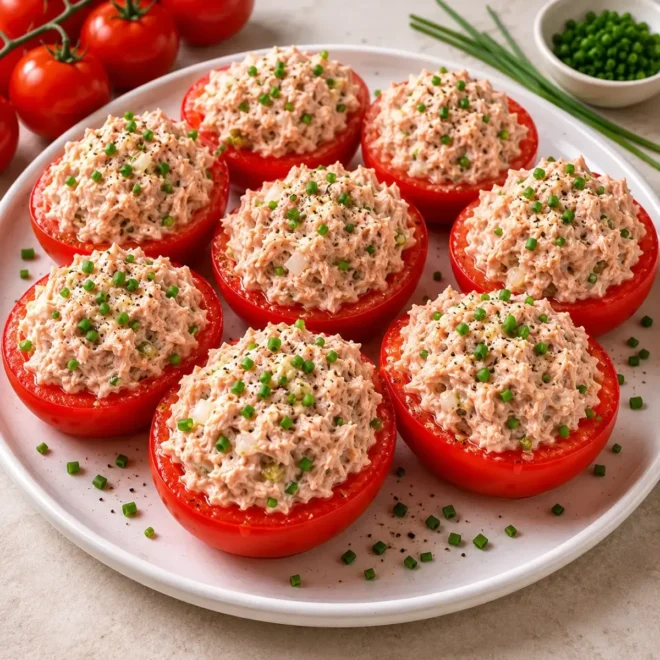 Tomates Farcies au Thon et Fromage Frais : Une Entrée Fraîche et Légère