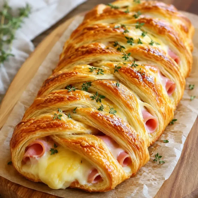 Tresse Feuilletée au Jambon et Fromage : La Recette Gourmande et Facile