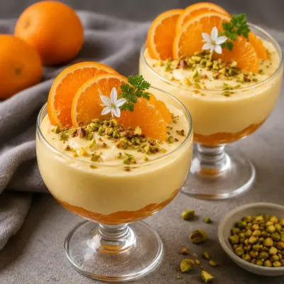 Verrines à l’Orange et Crème Vanillée : Dessert Élégant