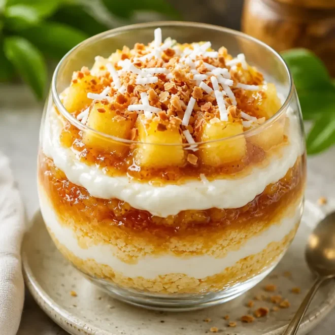 Verrines Ananas Coco : Dessert Tropical Crémeux