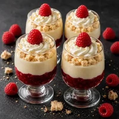 Verrines Framboises et Crème Vanillée : Un Délice Élégant