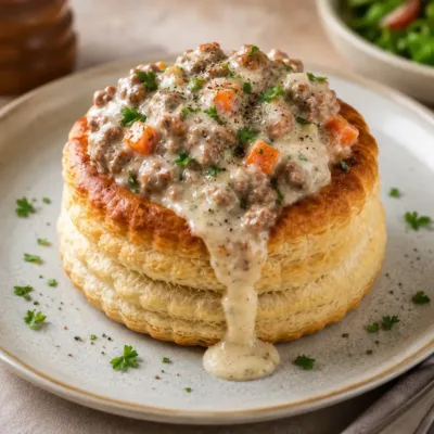 Vol-au-vent au Bœuf Haché : Recette Facile et Gourmande