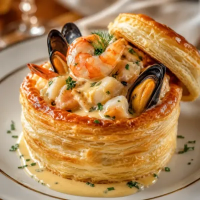 Vol-au-Vent aux Fruits de Mer : Élégance et Saveurs