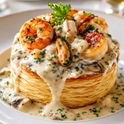 Vol-au-Vent aux Fruits de Mer : Élégance et Gourmandise