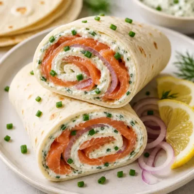 Wrap au Saumon Fumé et Fromage Frais