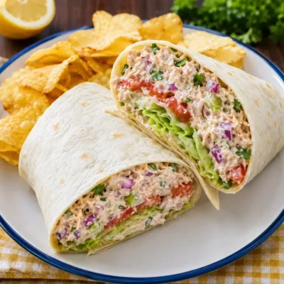 Wrap au Thon Frais et Gourmand