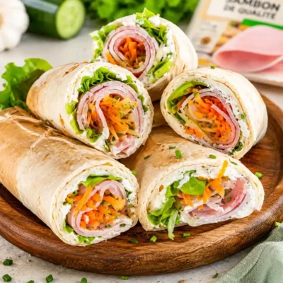 Wraps Apéritifs Jambon Fromage : Fraîcheur et Gourmandise