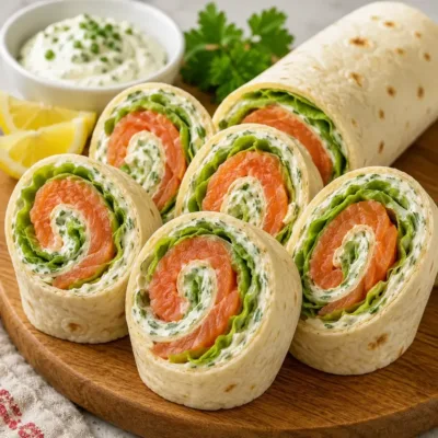 Wraps au Saumon Fumé et Fromage Frais : Élégance Rapide