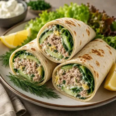Wraps au Thon et Fromage Frais