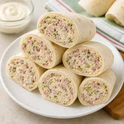 Wraps Roulés au Jambon et Fromage Frais