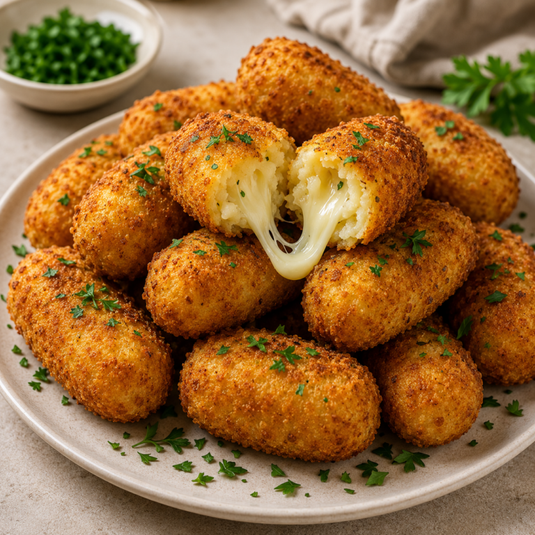 Croquettes de Pommes de Terre au Fromage : la Recette Croustillante et Ultra Fondante