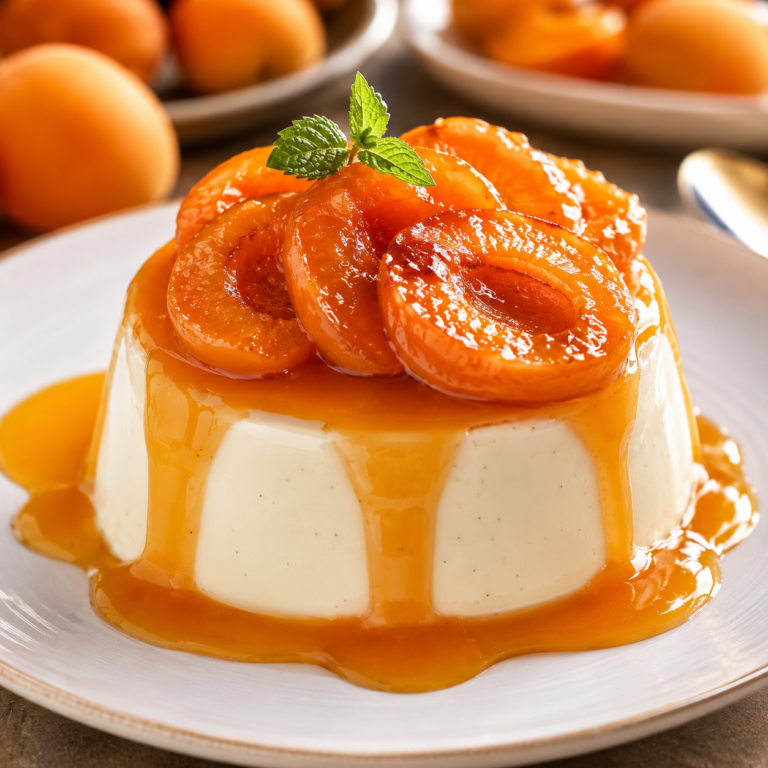 Panna cotta aux abricots la recette facile, crémeuse et ultra gourmande