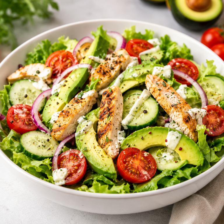 Salade Poulet Avocat Minceur Facile et Rapide Recette Healthy en 25 Minutes
