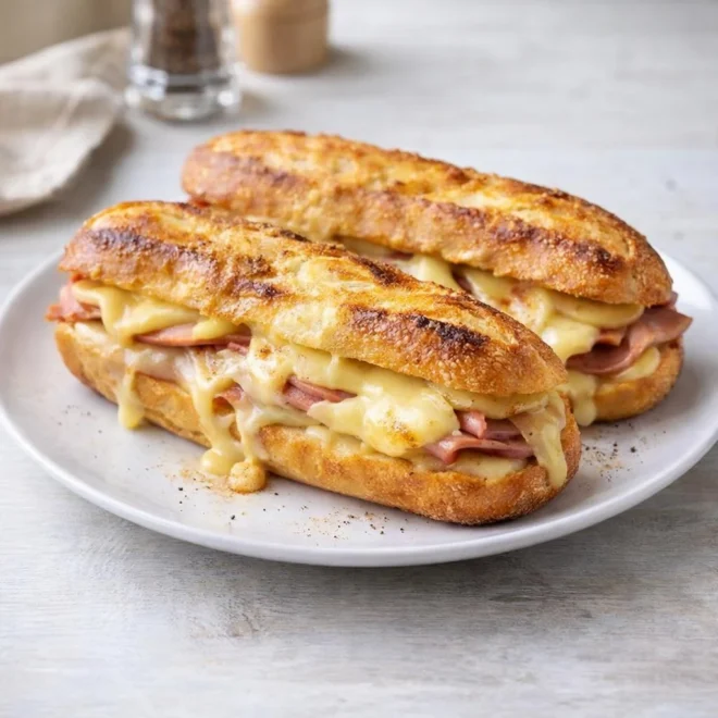Baguettes raclette : fondant au fromage en croûte