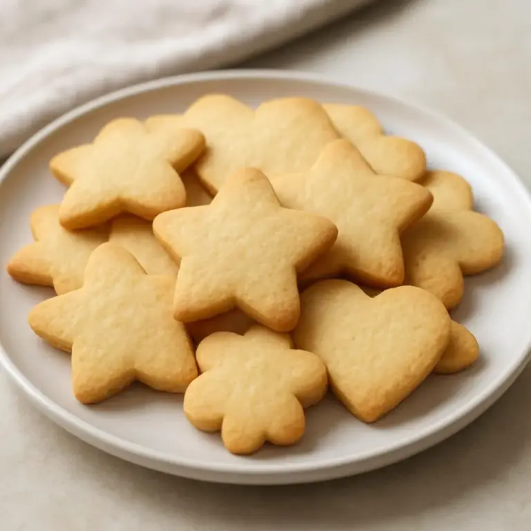 Biscuits sablés à la vanille maison, croustillants et fondants