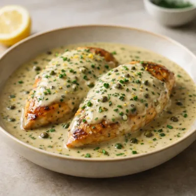 Recette blancs de poulet sauce crème poivre vert