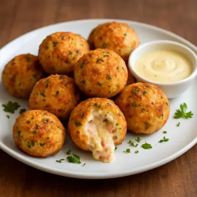 Boulettes apéritives jambon-fromage crousti-fondantes (au four ou à la poêle)
