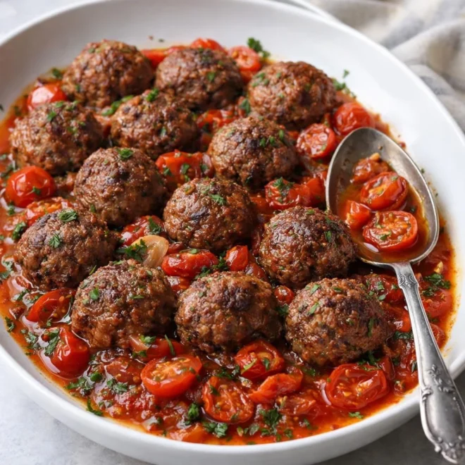 Boulettes de bœuf aux courgettes sauce tomate – Moelleuses