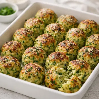 Boulettes de courgettes au parmesan : moelleuses et dorées
