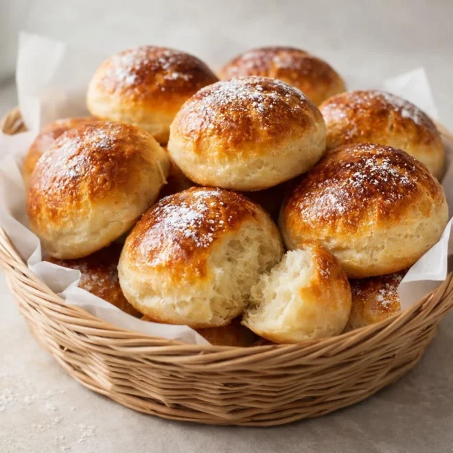 Briochettes au yaourt moelleuses (sans beurre ou presque)
