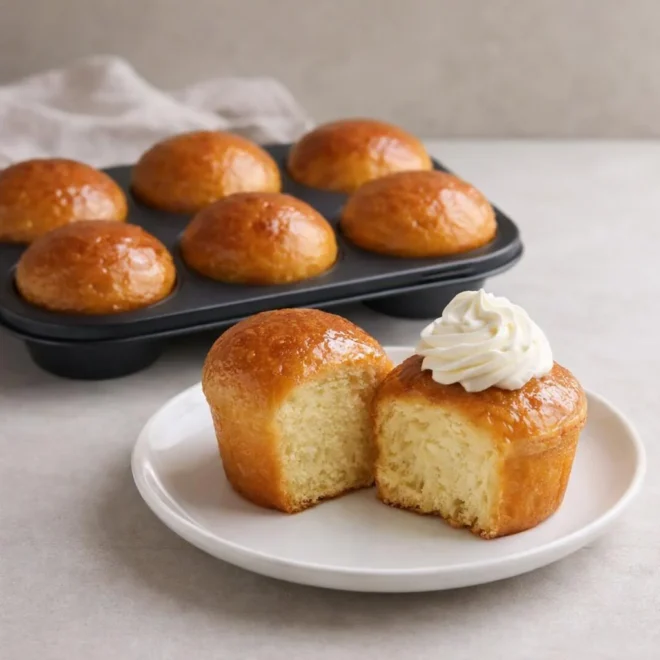 Briochettes au beurre moelleuses (type muffin brioché)