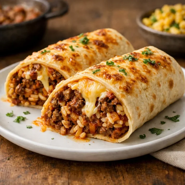 Recette burritos bœuf haché fromage fondant