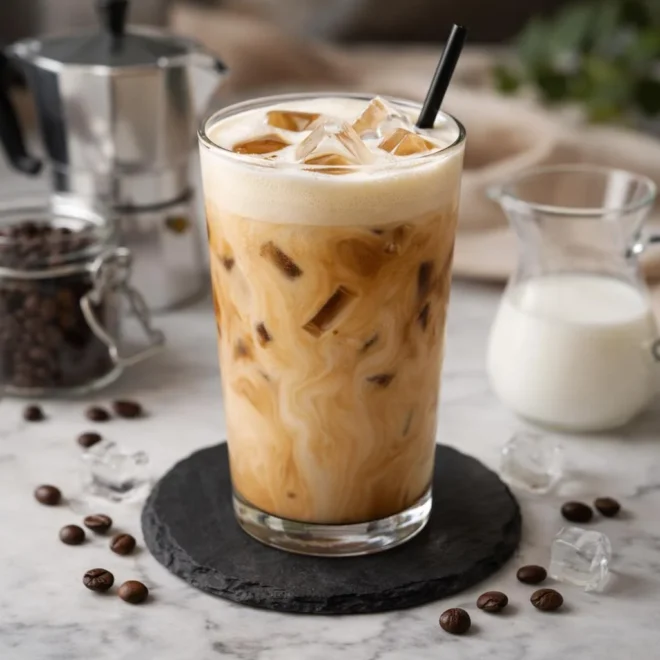 Café glacé crémeux à la vanille : recette barista