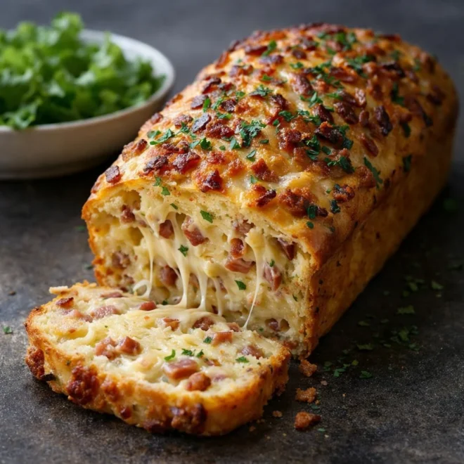 Cake comté lardons moelleux, bien gratiné