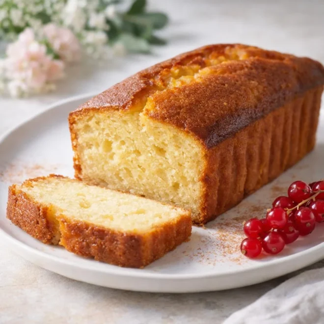 Cake léger aux pommes sans beurre et sans sucre (tendre et moelleux, cuisson au four)