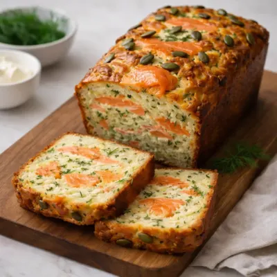 Recette cake salé au saumon fumé & aneth