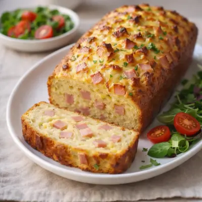 Recette cake salé au jambon et gruyère, moelleux