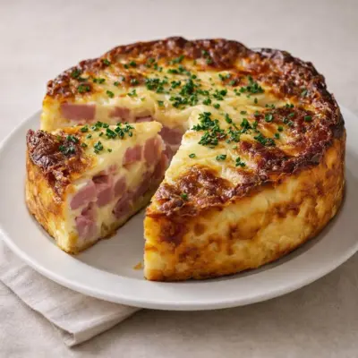 Recette cake salé au jambon et au gruyère moelleux