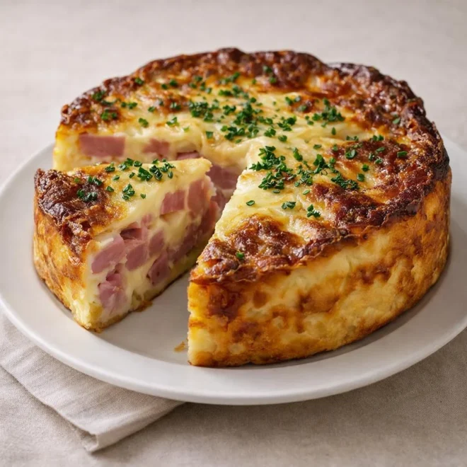 Recette cake salé au jambon et au gruyère moelleux