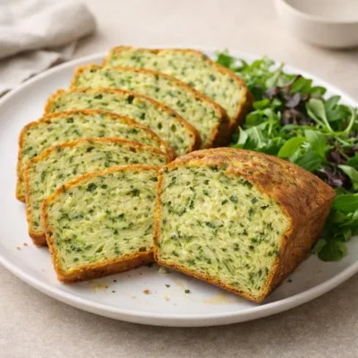 Recette cake salé courgettes : moelleux aux herbes
