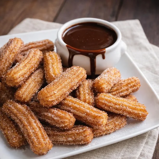Recette de churros maison : croustillants & sauce chocolat