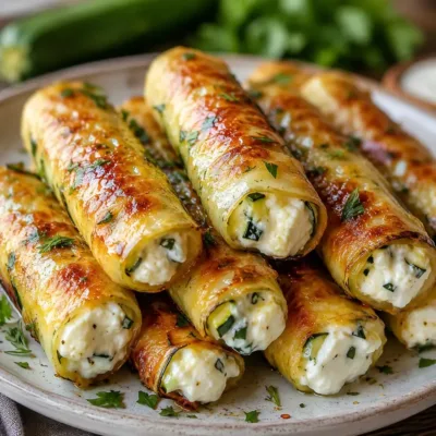 Cigares de courgettes fêta mozzarella : la recette croustillante et fondante au four