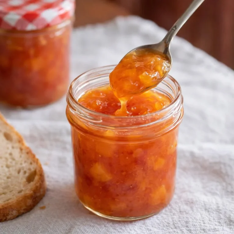 Confiture de pêche maison faible en sucre