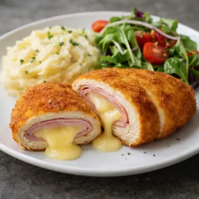 Cordon bleu croquants et juteux : panure dorée & fondante