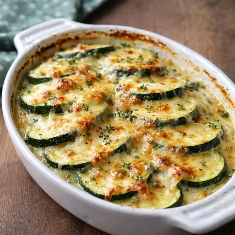 Courgettes au reblochon gratinées au four : recette