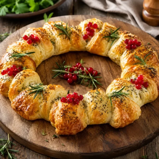 Couronne Apéritive au Poulet, Curry et Fromage Frais : la recette facile et gourmande