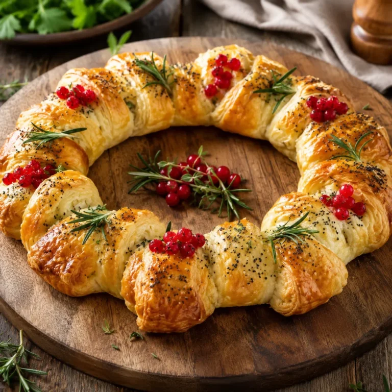 Couronne Apéritive au Poulet, Curry et Fromage Frais