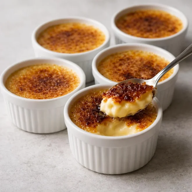 Crèmes brûlées à la vanille (recette facile)