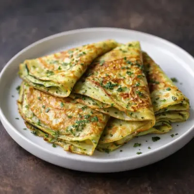 Recette de crêpes salées courgettes et pommes de terre