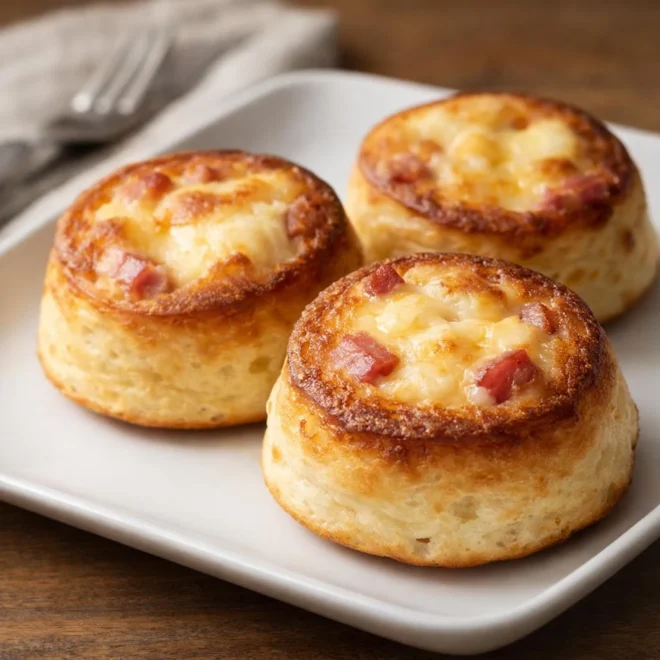 Recette de crêpes soufflées aux lardons et au Comté