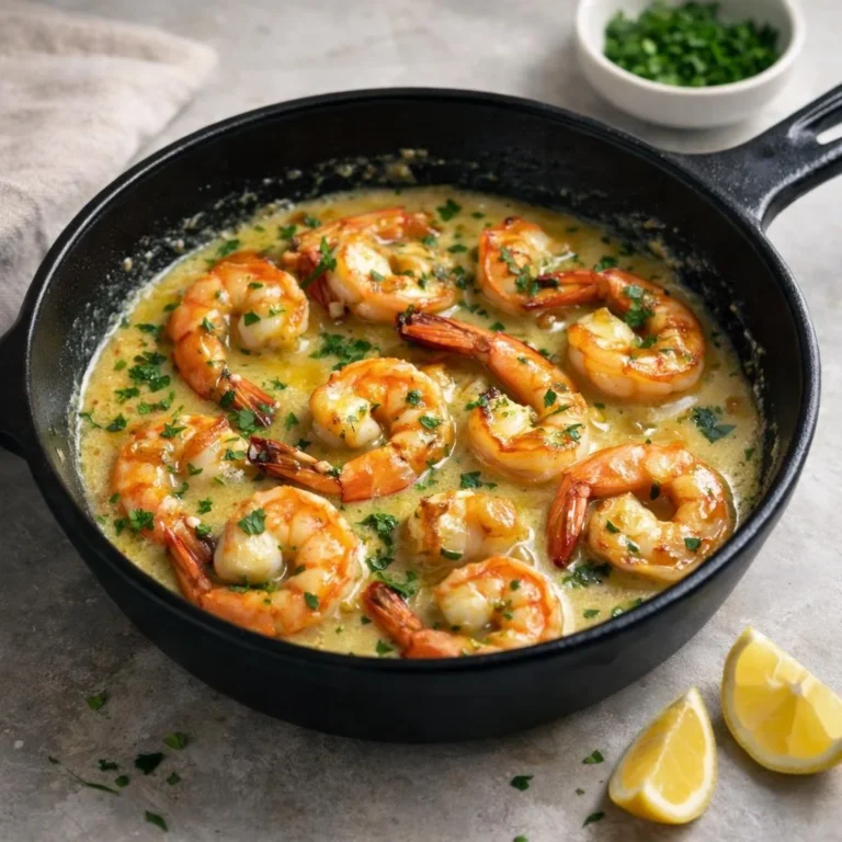 Crevettes au lait de coco et ail : sauce crémeuse