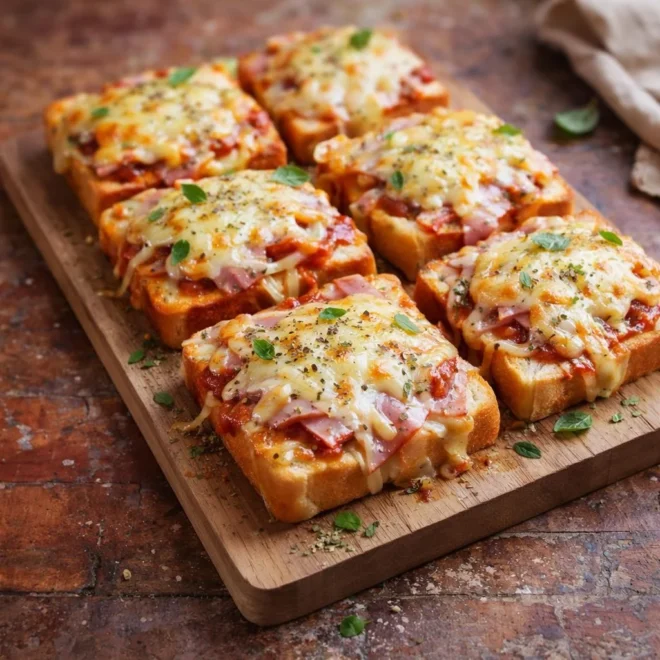 Croque Monsieur façon pizza, moelleux au jambon et fromage fondant