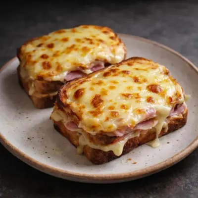 Croque-monsieur montagnard reblochon : fondu & croustillant