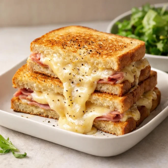 Croques ultra fondants à la Raclette (prêts en 15 minutes)