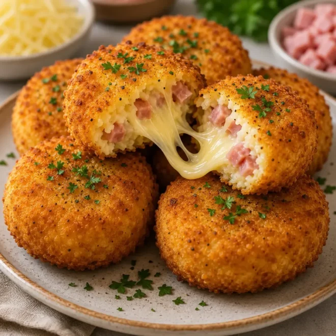 Croquettes de Pommes de Terre au Jambon et Fromage